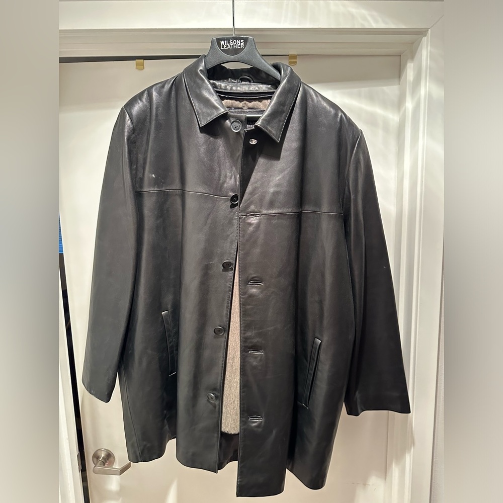 Wilson Leather Men’s Coat. Made in Italy. XXL